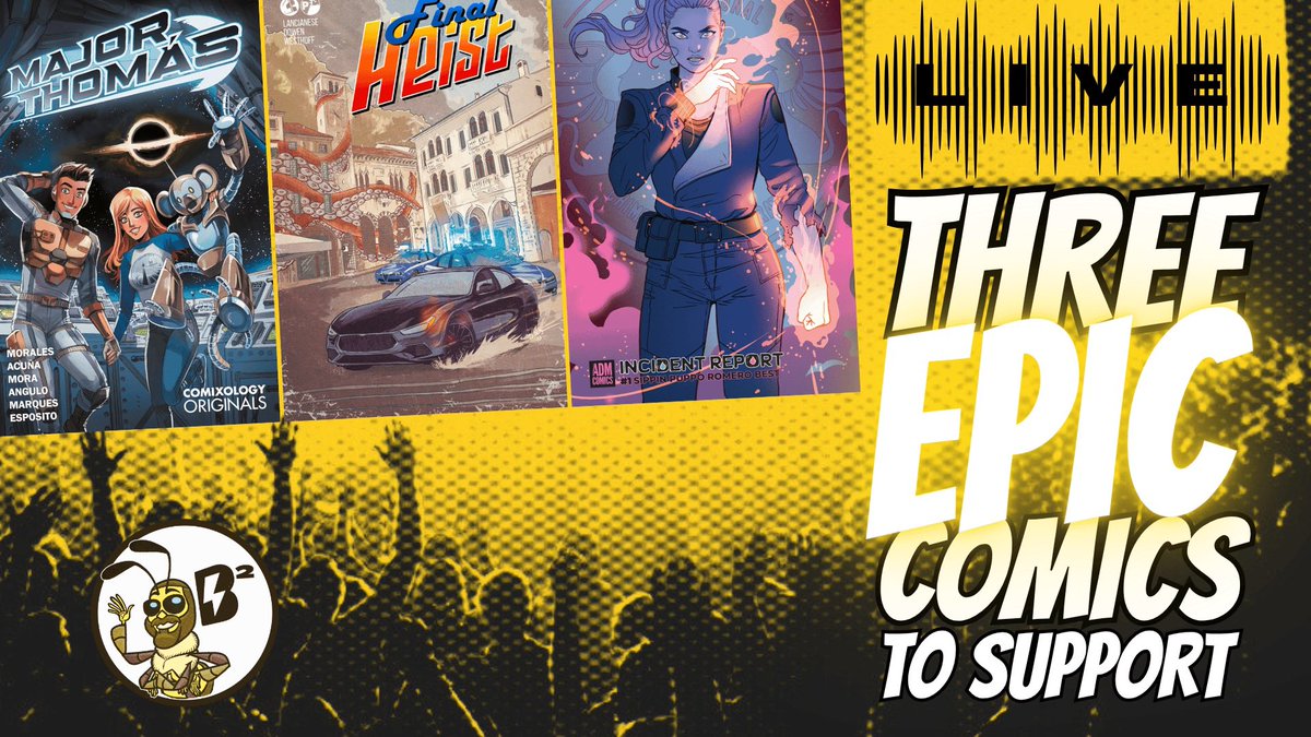 Hey kids, comics buzz! 🐝 Tonight at 6 pm PST / 9 pm EST, I’ll be on with Blake Morgan alongside the fine folks from <a href="/atticdoormedia/">Attic Door Media</a> + <a href="/parttimecomix/">Part-time Comix- D of D BotSM 3 Live July 2025!</a>! #MakingComics #MajorThomás #ComicArt #Podcast #BlakesBuzz youtube.com/@blakesbuzz?si…