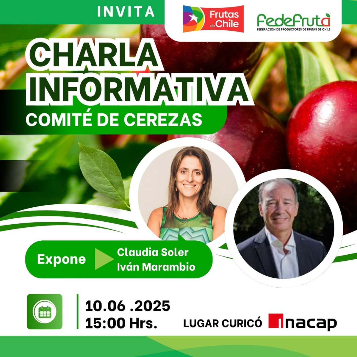 Fedefruta (@fedefruta) on Twitter photo Se parte de esta interesante Charla Informativa que se realizará el próximo 10 de junio de 2025 en <a href="/inacapcurico/">INACAP Curicó</a> . Invitan #Fedefruta y #FrutasdeChile . ¡No puedes faltar! Se parte de esta interesante Charla Informativa que se realizará el próximo 10 de junio de 2025 en <a href="/inacapcurico/">INACAP Curicó</a> . Invitan #Fedefruta y #FrutasdeChile . ¡No puedes faltar!