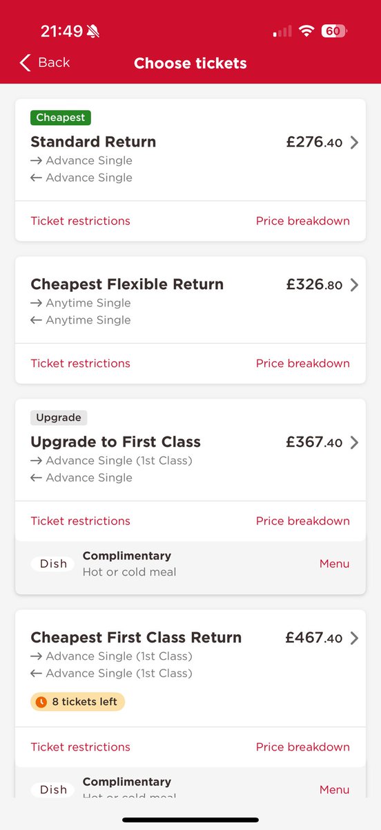 Seems reasonable for a return ticket from Leeds to London.   

#RipOffBritain