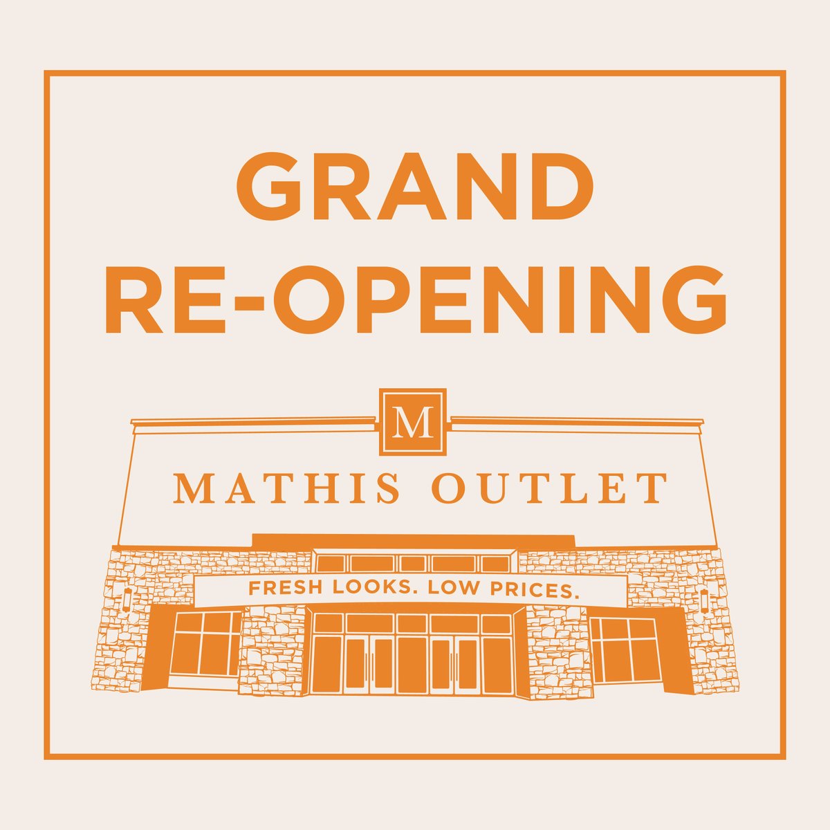 Mathis_Home's tweet image. Midwest City, we&apos;re back and better than ever! Join us on June 6th for the Mathis Outlet GRAND RE-OPENING in the Town Center Plaza! 🎉 

🍧FREE snow cones
🎶 LIVE music
🎁 HOURLY giveaways &amp;amp; more!

RSVP now: eventbrite.com/e/mathis-outle…