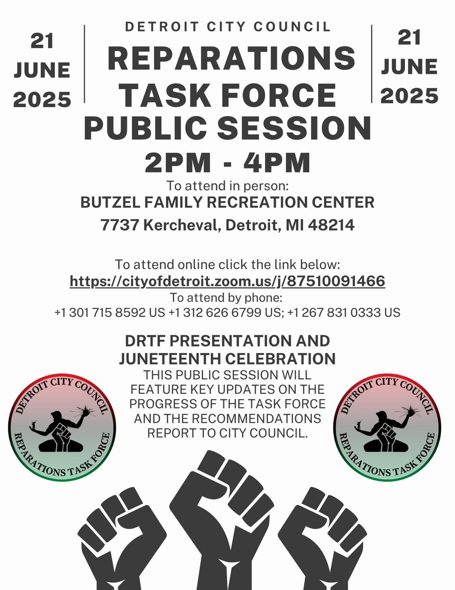 Detroit Reparations Task Force (@repairdetroit) / Posts / X