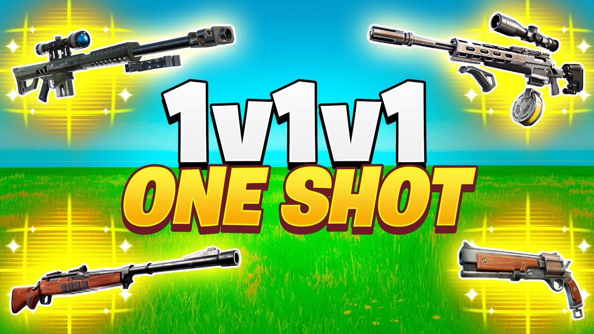 ¿QUIERES GANAR 13,500 VBucks? 🎁 🚀¡Lanzamos el primer 1v1v1 One Shot en Fortnite!🚀

🎯Mandame Foto de tu Racha de Kills más alta para hacerte con los 13.500 VBucks que hay en Juego!

🗺️ CÓDIGO DEL MAPA: 9751-3936-1155🗺️