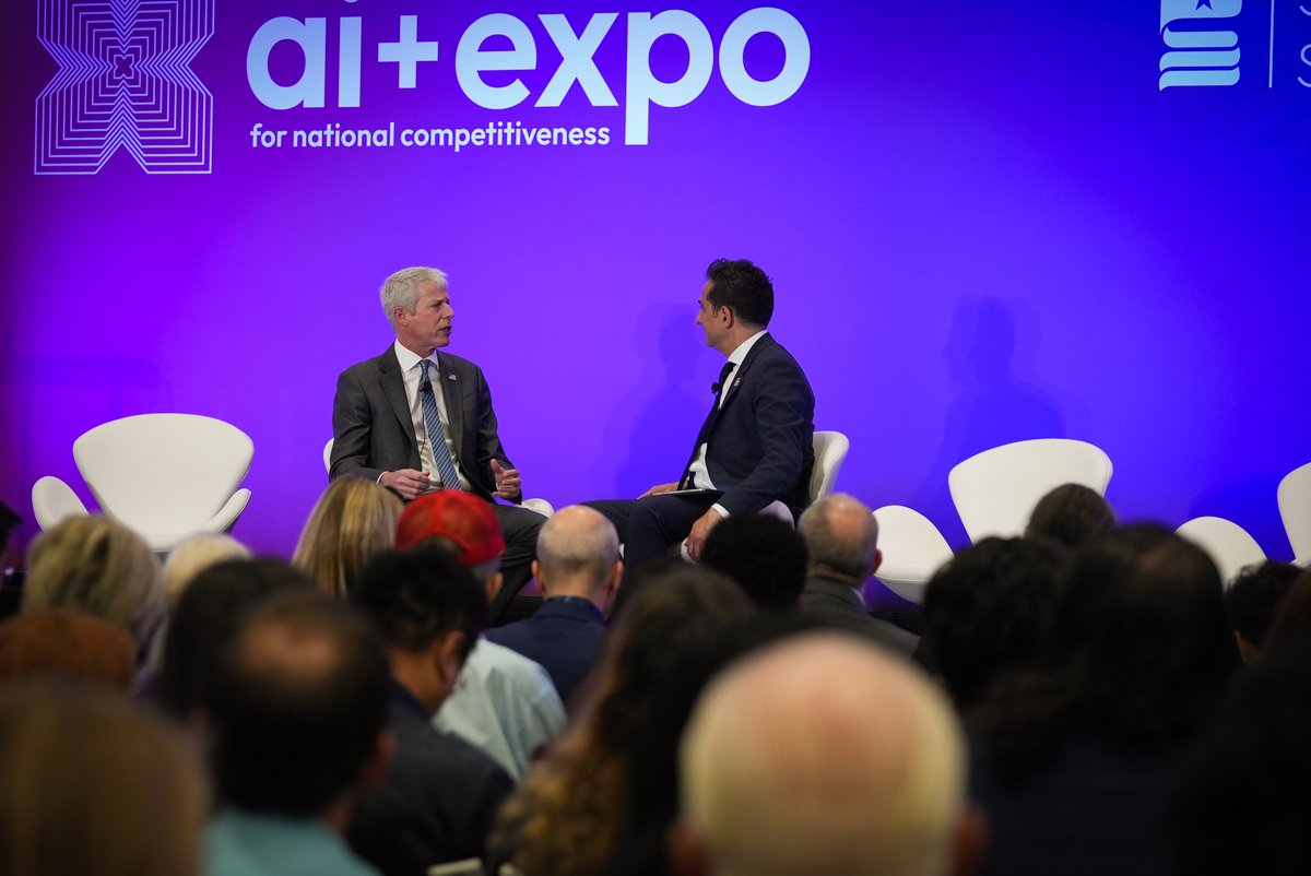 Enjoyed speaking at <a href="/scsp_ai/">Special Competitive Studies Project</a>’s AI + Expo!

Energy is not a sector of the economy, it is THE economy. We have room to grow our exports and grow our economy in this golden age of American Energy thanks to <a href="/POTUS/">President Donald J. Trump</a>!