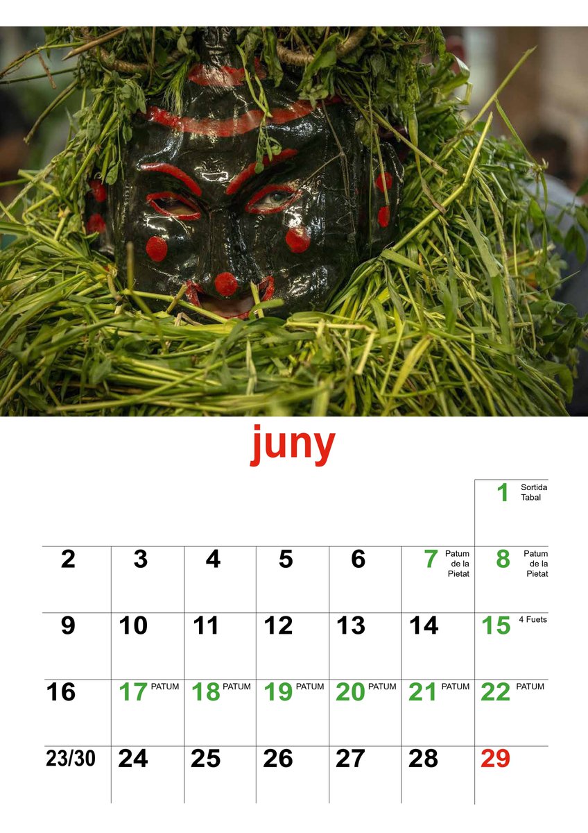 Calendari 2025: Juny
#Berga #Patum #Plens #Maces #PlensiMaces #Vestidors #VestidorsDePlensiMaces #400Anys #macesplenes #LaPatum #any2025