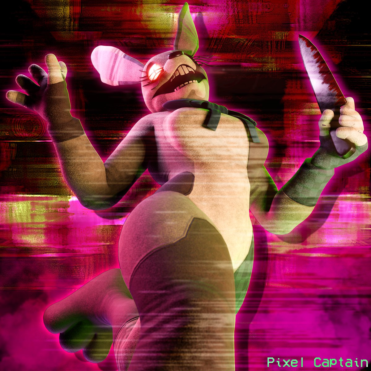 PixelCaptainSFM's tweet image. Are you having fun yet? 🐰🔪
Vanny model by @LuccaBitN !! #fnaf #vanny #SecurityBreach