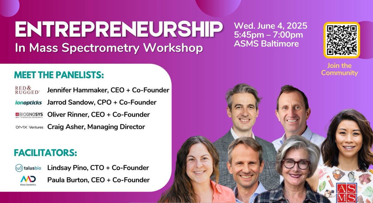 At #ASMS2025 and have a spark of an idea, or want to know what it takes to build something that does not exist today - you will want to be in this room. #teamMassSpec Room 341 Convention Center