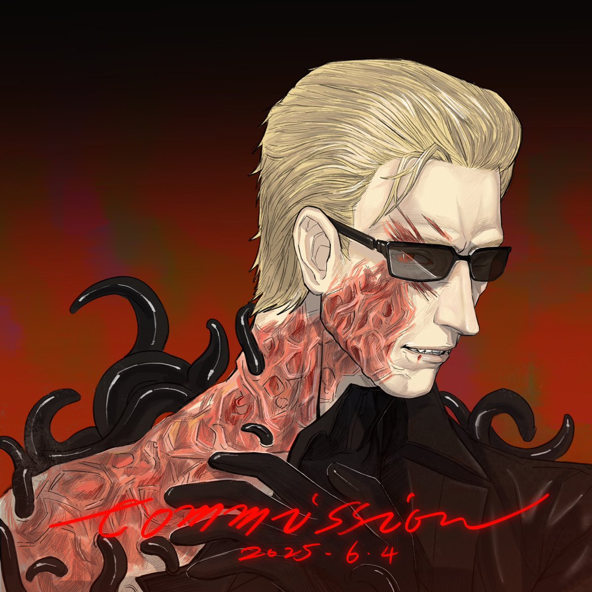 威斯克稿
爽画
#ResidentEvil
#wesker