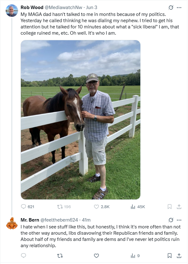 feelthebern624's tweet image. This guy blocked me for this comment. Seriously, why are lib men such pussies? I was mostly agreeing with him.