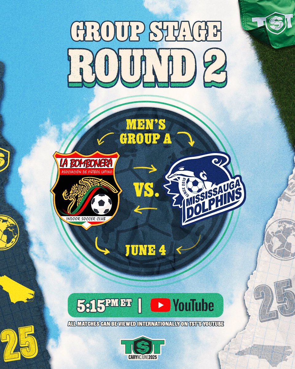 TST7v7's tweet image. Round two is coming your way! 😎

La Bombonera vs. Mississauga Dolphins

Watch on Youtube:youtube.com/watch?v=U6fOId…