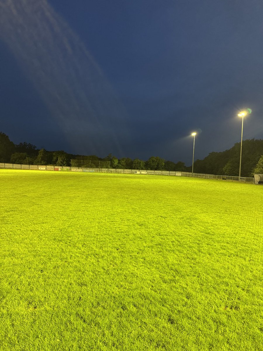 BLFC1907's tweet photo. PITCH UPDATE
Filling in nicely and growing well ahead of the first cut tomorrow.
Also a good time to check the floodlights
#ComingAlong #NewSeason https://t.co/aaCLTGpjXD