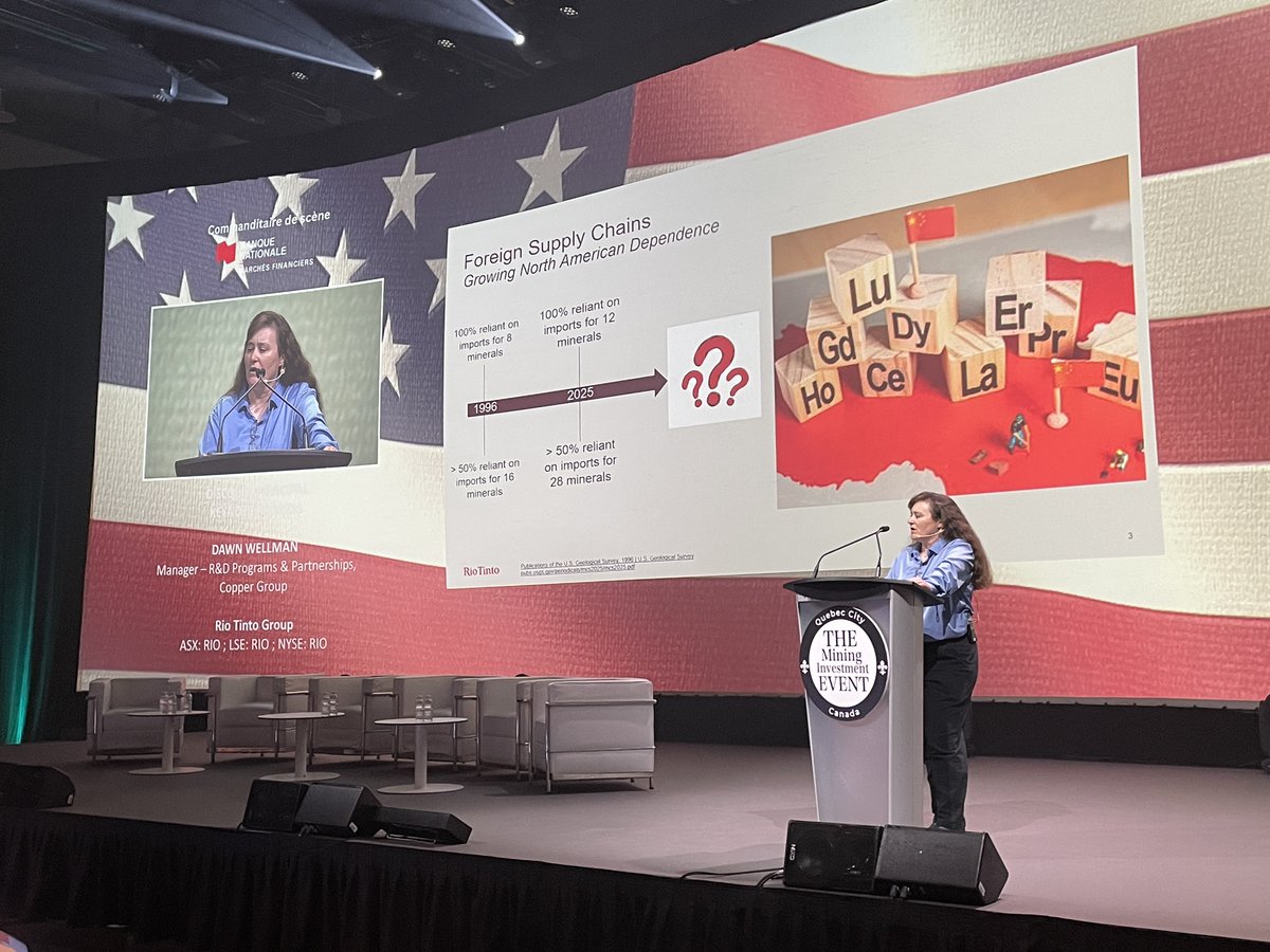 Wrapping up Day 2 of #THEEvent2025 on a high note! ✨
🎤 Big thanks to Dawn Wellman from <a href="/RioTinto/">Rio Tinto</a> for her insightful keynote on copper &amp; innovation.
🍸 We're capping the day with the buzzing Cocktails &amp; #CoreShack #networking Event!
#MiningInnovation #Networking #Copper #Quebec