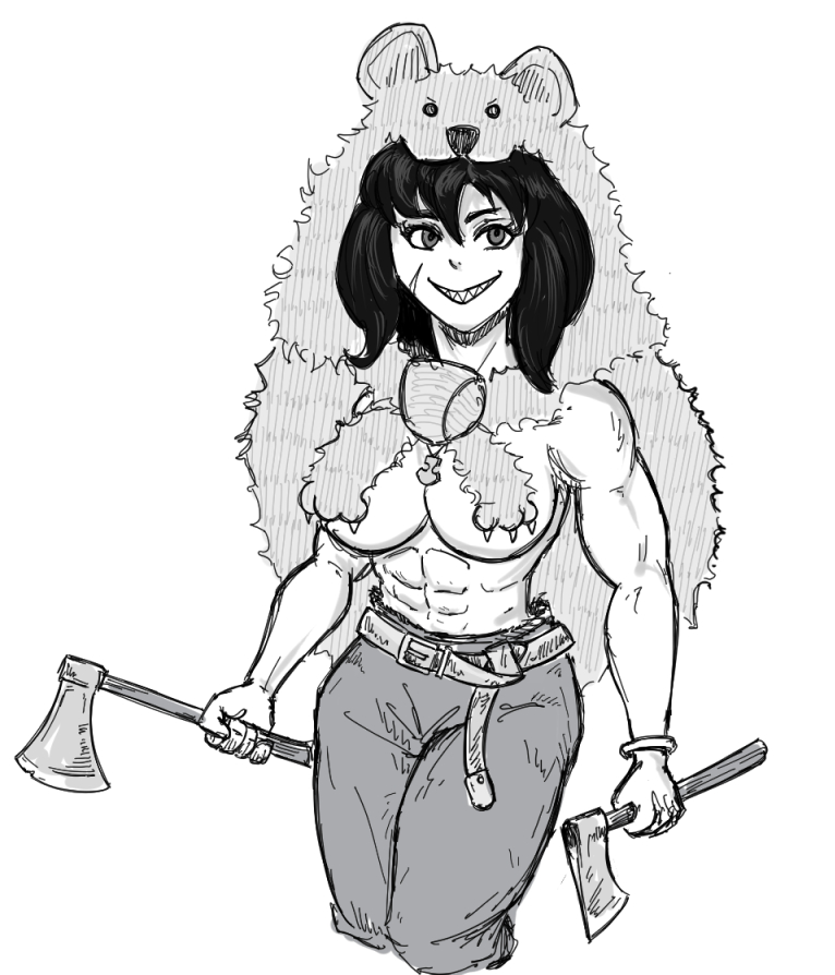 ARThunter_art's tweet image. A few sketches and concepts for a new character. I know it's not 100% historically accurate, but... every Viking Hird needs at least one berserker.
Also the fur/bear head is somewhat inspired by @Centuri Velites, but I just can't make a berserker without fur, right?
