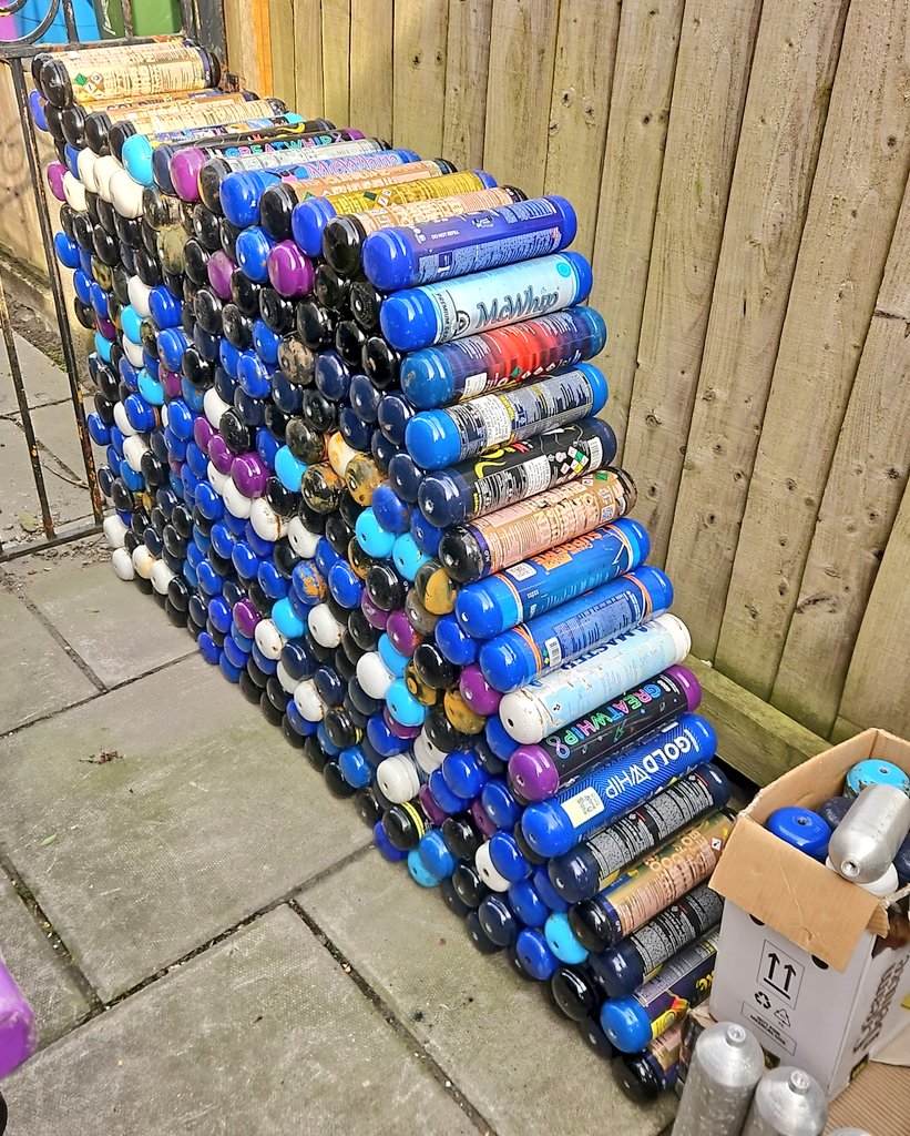 What's better than a Womble at work? A pair of Wombles!

Paul K and Amanda teamed up to process just short of 400 nitrous cylinders collected from the streets of South Liverpool. Now segregated the plastic and metal will both be recycled.