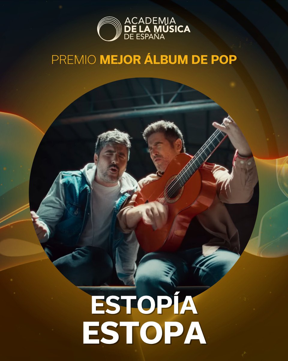 🏆El Premio 2025 a Mejor Álbum de Pop es para <a href="/estopaoficial/">Estopa</a> 

¡Enhorabuena!

#premiosacamus