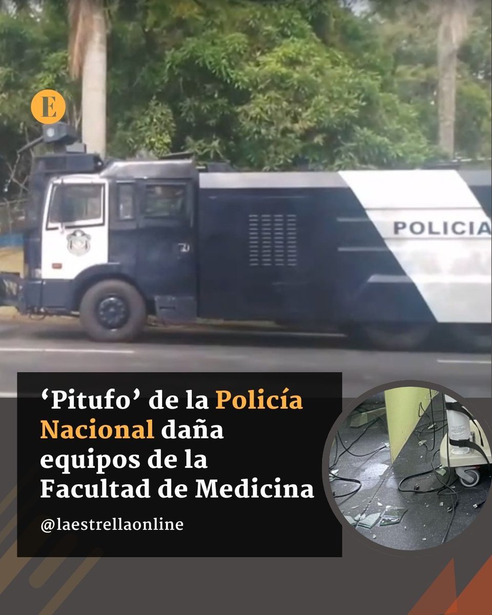 🚨 Universidad de Panamá denuncia daños por 'pitufo' policial en Facultad de Medicina.

🧪 Laboratorios afectados
⚠️ Riesgos químicos y biológicos
📚 Autonomía universitaria estaría bajo ataque

🔗 Lee más: buff.ly/Gh4zkyf