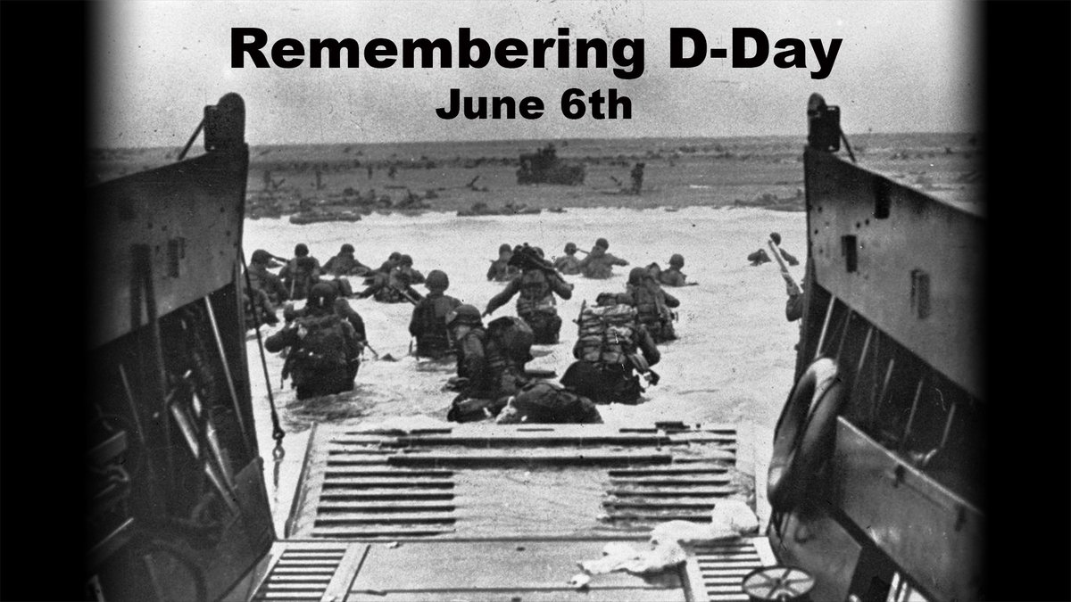 TNCOT's tweet image. On this day in 1944, courage landed on the beaches of Normandy. #DDay #WWII #NeverForget