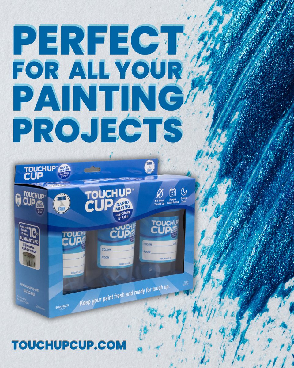 Discover the Touch Up Cup - your must-have for every DIY project! Say goodbye to dried-out paint and clutter, and hello to easy, efficient touch-ups. Perfect for every homeowner, renter, and crafter.

Get your Touch Up Cup today!
touchupcup.com