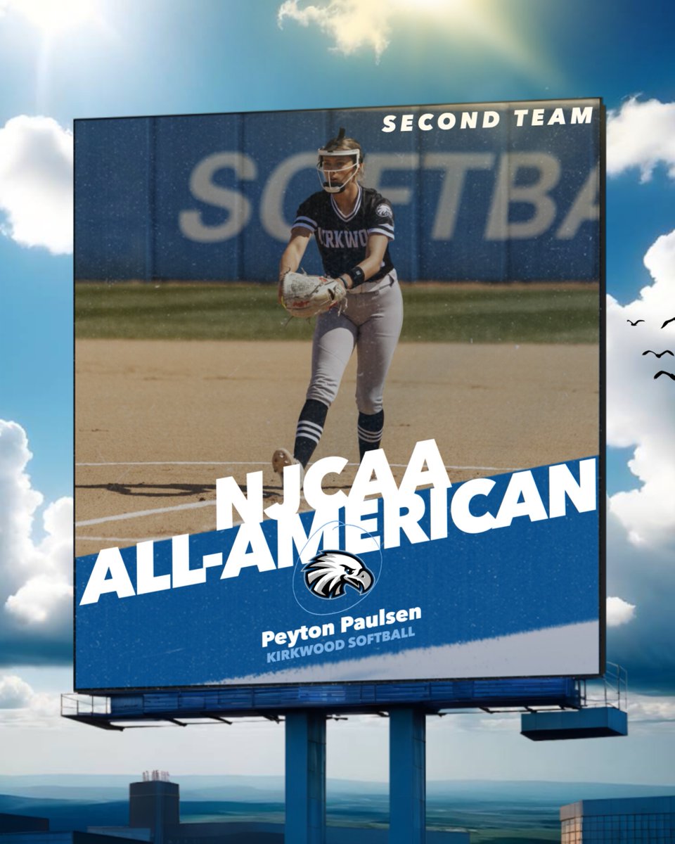 ＡＬＬ－ＡＭＥＲＩＣＡＮ

Congrats to Kirkwood Softball sophomore, 𝗣𝗲𝘆𝘁𝗼𝗻 𝗣𝗮𝘂𝗹𝘀𝗲𝗻, on earning <a href="/NJCAA/">NJCAA</a> Second Team All-American honors!

#GoEagles 🦅🥎|
<a href="/KCC_SB/">Kirkwood Softball</a>