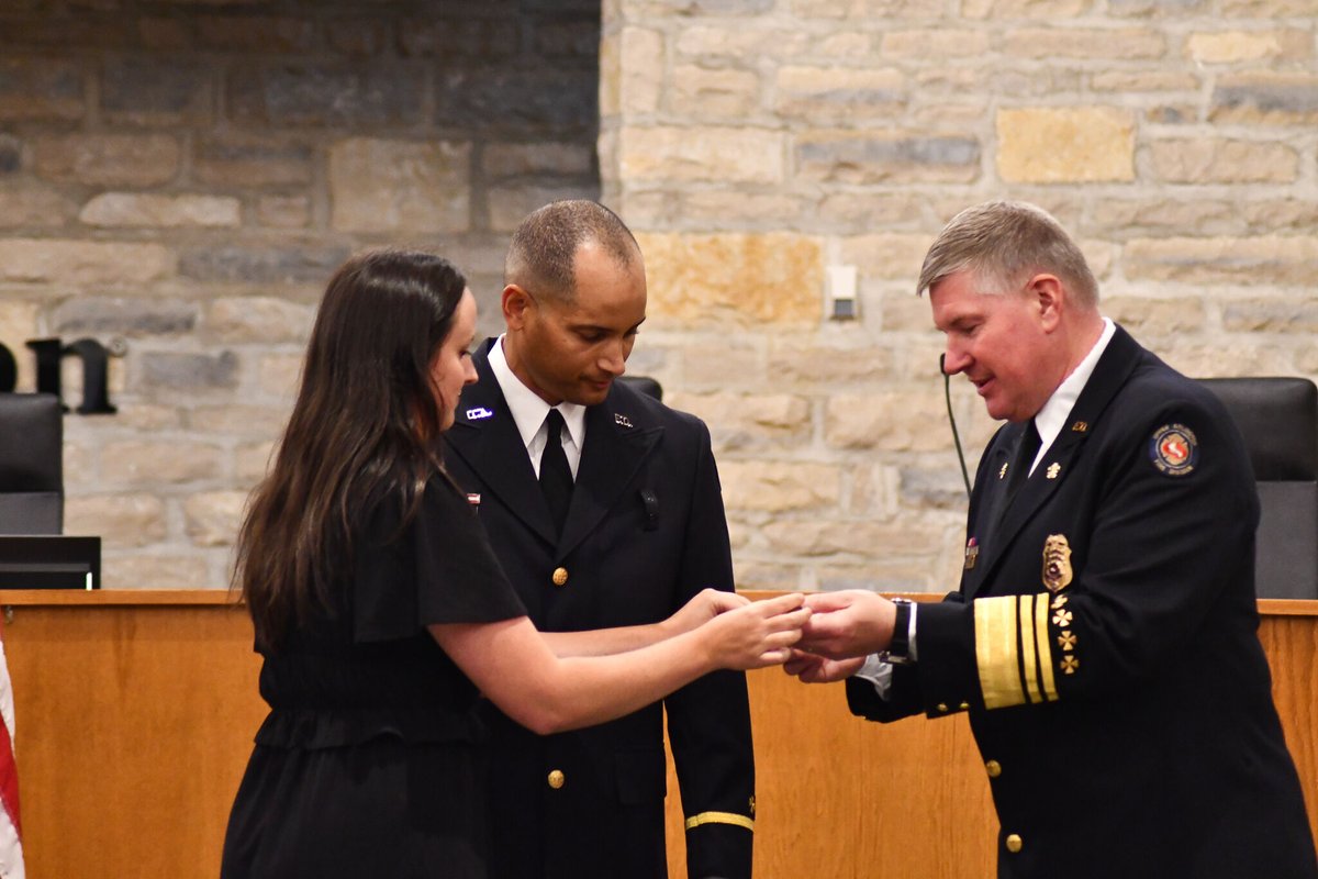 New faces and leadership are making moves in the #UpperArlington Fire Division. 🚒🔥 This week, three new firefighter/paramedics were sworn in, and one team member took a big step forward in their career.

📲 Read more: bit.ly/4mMOo1P