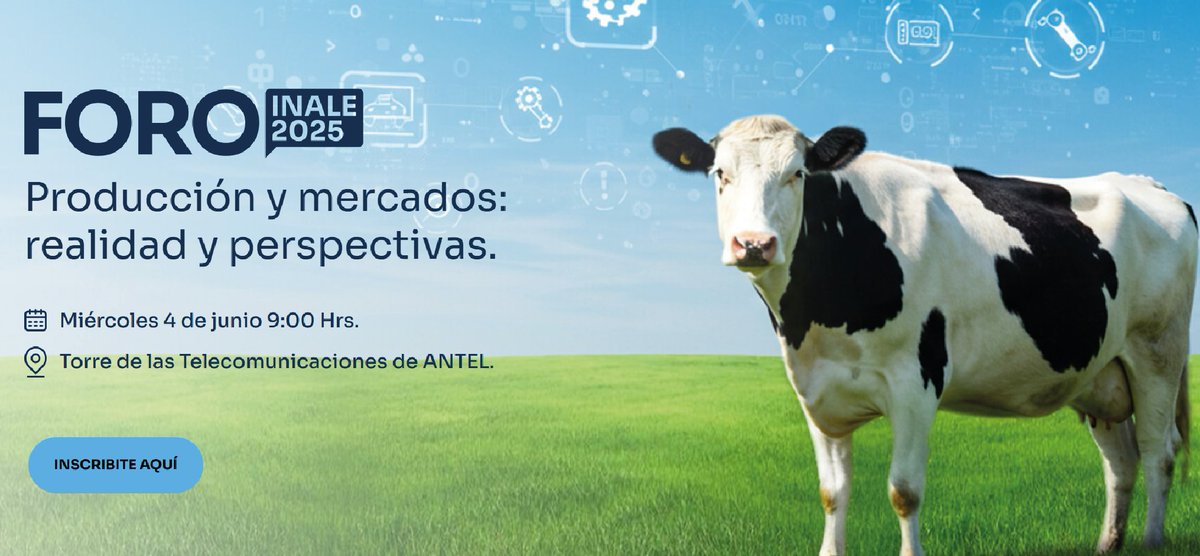 📍 Foro INALE 2025
#Hoy se realizó una nueva edición del Foro del <a href="/INALE_UY/">INALE</a>, un espacio de intercambio clave para proyectar el desarrollo del sector lechero en Uruguay.

Participaron en la apertura el subsecretario del #MGAP <a href="/CarambulaMatias/">Matias Carambula</a> y el presidente del <a href="/INALE_UY/">INALE</a>  Ricardo