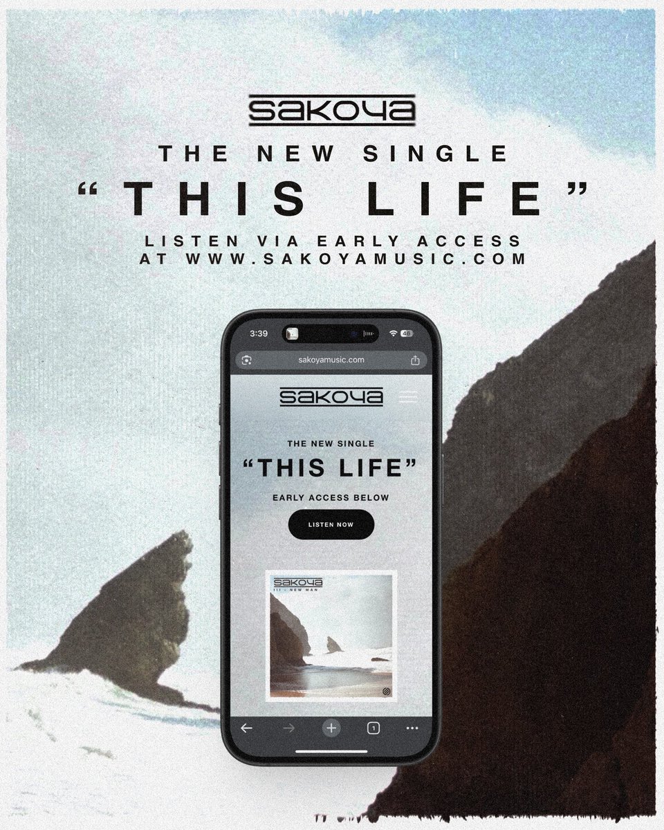 SakoyaMusic's tweet photo. ICYMI: Early access to our new single “This Life” is available NOW on our new website! Have you checked it out yet?
Go give it a listen before it releases soon 🤘🏻(🔗 below)
#Sakoya #ThisLlfe #EarlyAccess #NewManEP #AdventureCatRecords #NewMusic #Rock #Metal https://t.co/81GgWUuCWS
