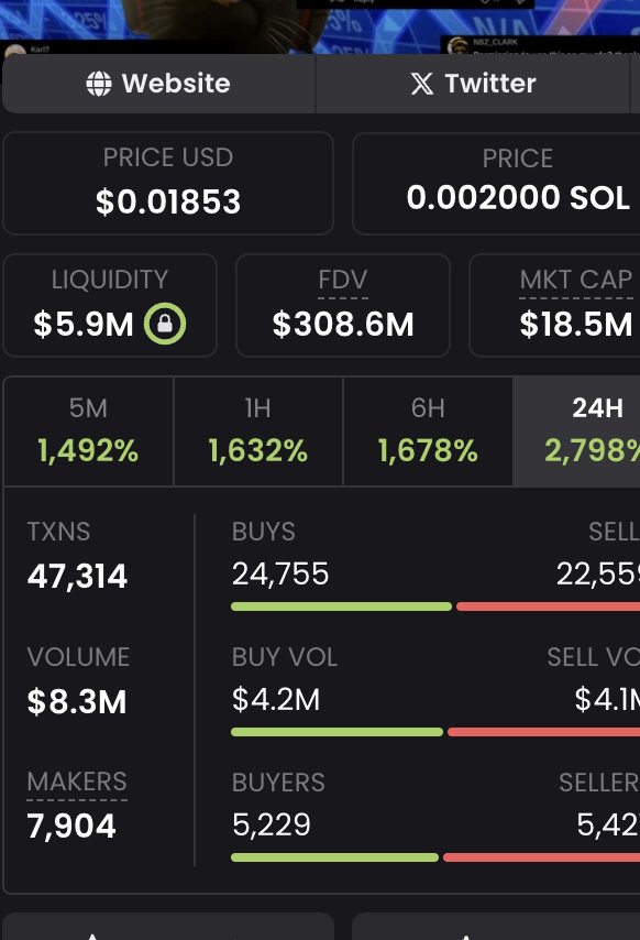 who's $mask is still on?

because DEX is foreshadowing the near future