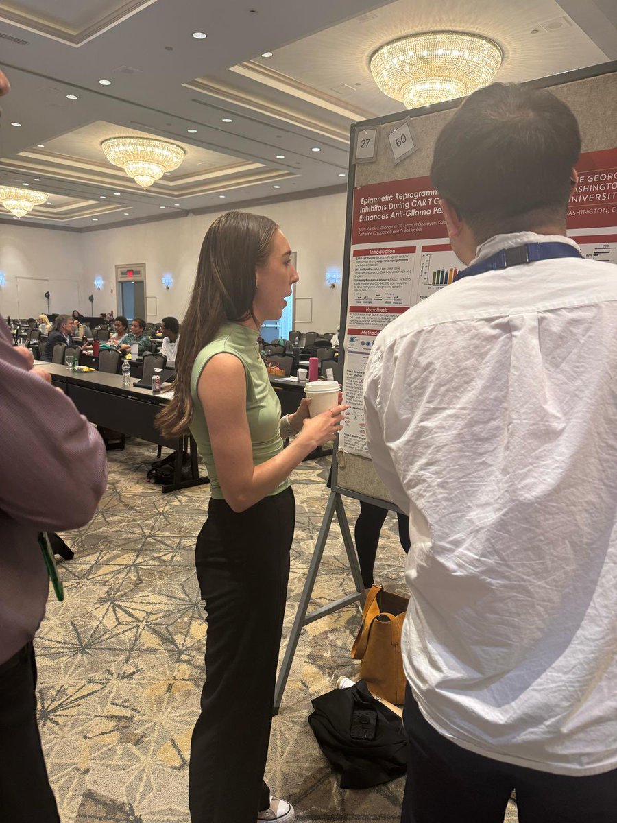 Huge congrats to the <a href="/HaydarLab/">HaydarLab</a> team for showing off their incredible work at the CCF Symposium! So proud of everything they presented—and a special shoutout to postdoc Khaterereh for winning the Meritorious Award! 👏<a href="/CCFtoday/">The Children's Cancer Foundation, Inc.</a> <a href="/ChildrensNatl/">Children's National Hospital 🏥</a>