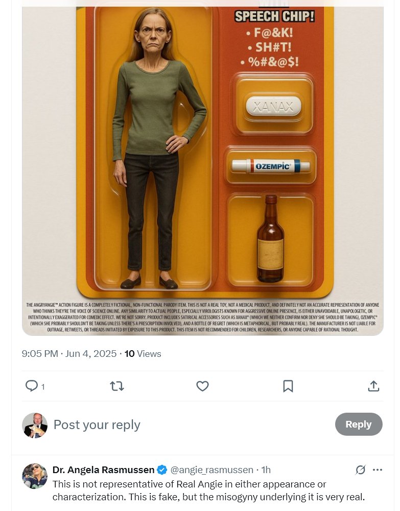 Zasdak Figurative Industries is not misogynistic. We produce action figures representing all genders and identities. AngryAngie™ is a fictional character; any resemblance to real persons is purely coincidental and unintentional.