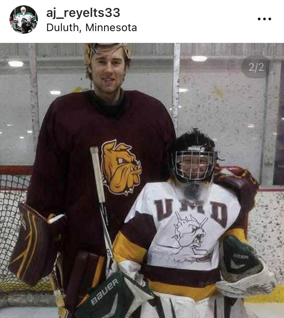 College Puck NXT (@collegepucknxt) on Twitter photo You LOVE to see pics like THIS on a commitment post! 💛 Congrats <a href="/AjReyelts/">aj reyelts</a> 👏🏼👏🏼
The Proctor, MN native goaltender is heading to the UMD Bulldogs after originally committing to Lindenwood.
Appeared in 46 games for the Cedar Rapids RoughRiders in 2024-25. Lined up to play for You LOVE to see pics like THIS on a commitment post! 💛 Congrats <a href="/AjReyelts/">aj reyelts</a> 👏🏼👏🏼
The Proctor, MN native goaltender is heading to the UMD Bulldogs after originally committing to Lindenwood.
Appeared in 46 games for the Cedar Rapids RoughRiders in 2024-25. Lined up to play for