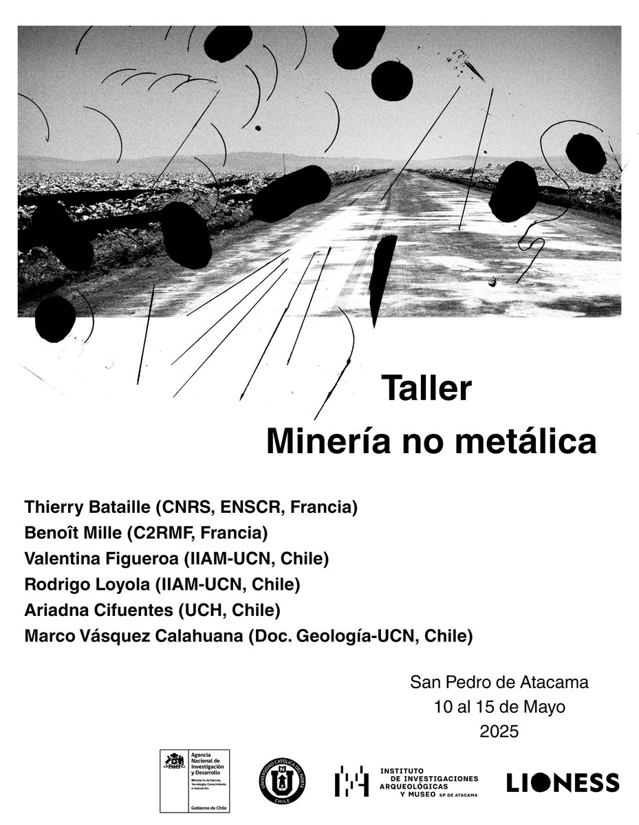 📍 Taller de Minería No Metálica
Entre el 10 y el 15 de mayo desarrollamos el Taller de Minería No Metálica en el marco del proyecto LiOness: Geopolíticas de los Off-sites del litio: Infraestructuras, territorios y geoecologías.

La actividad se llevó a cabo en el Instituto de