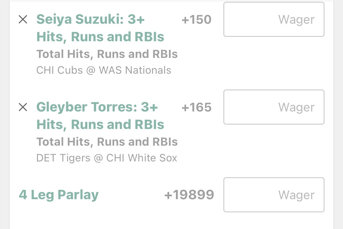 TB / HRR plays on bet365
HRR plays are Rice/Belli, Cutch/Reynolds + Seiya, Gleyber (screenshots too big)
TB - .25u
2 HRR - .25u
3 HRR - .1u