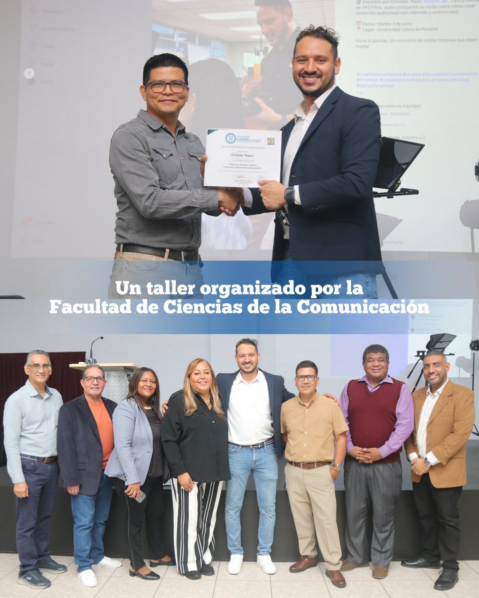 La Facultad de Ciencias de la Comunicación de la Universidad Latina de Panamá realizó con éxito el “Taller Crea, Produce, Impacta: Contenidos Audiovisuales con Propósito”.