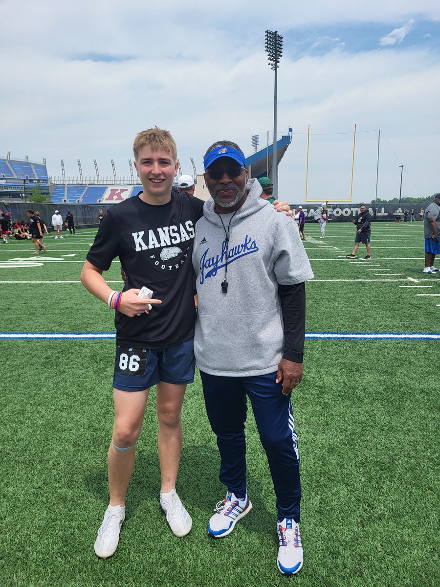 Jamison.white2011 (@jamisonw2011) on Twitter photo Thank you <a href="/CoachTSamuel/">Terrence Samuel</a> and all <a href="/KU_Football/">Kansas Football</a> staff for making a dream come true today. The Elite camp is just the beginning for me and <a href="/KUAthletics/">Kansas Jayhawks</a>; I'll be keeping in touch coach! #86 #EARNIT Thank you <a href="/CoachTSamuel/">Terrence Samuel</a> and all <a href="/KU_Football/">Kansas Football</a> staff for making a dream come true today. The Elite camp is just the beginning for me and <a href="/KUAthletics/">Kansas Jayhawks</a>; I'll be keeping in touch coach! #86 #EARNIT