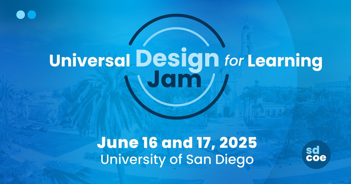 TK-12 teachers, let's jam: Join us to find solutions to your struggles in meeting the educational needs of all your students. Break down barriers and help your students engage using universal design for learning. Learn more/register: bit.ly/422Xk9V