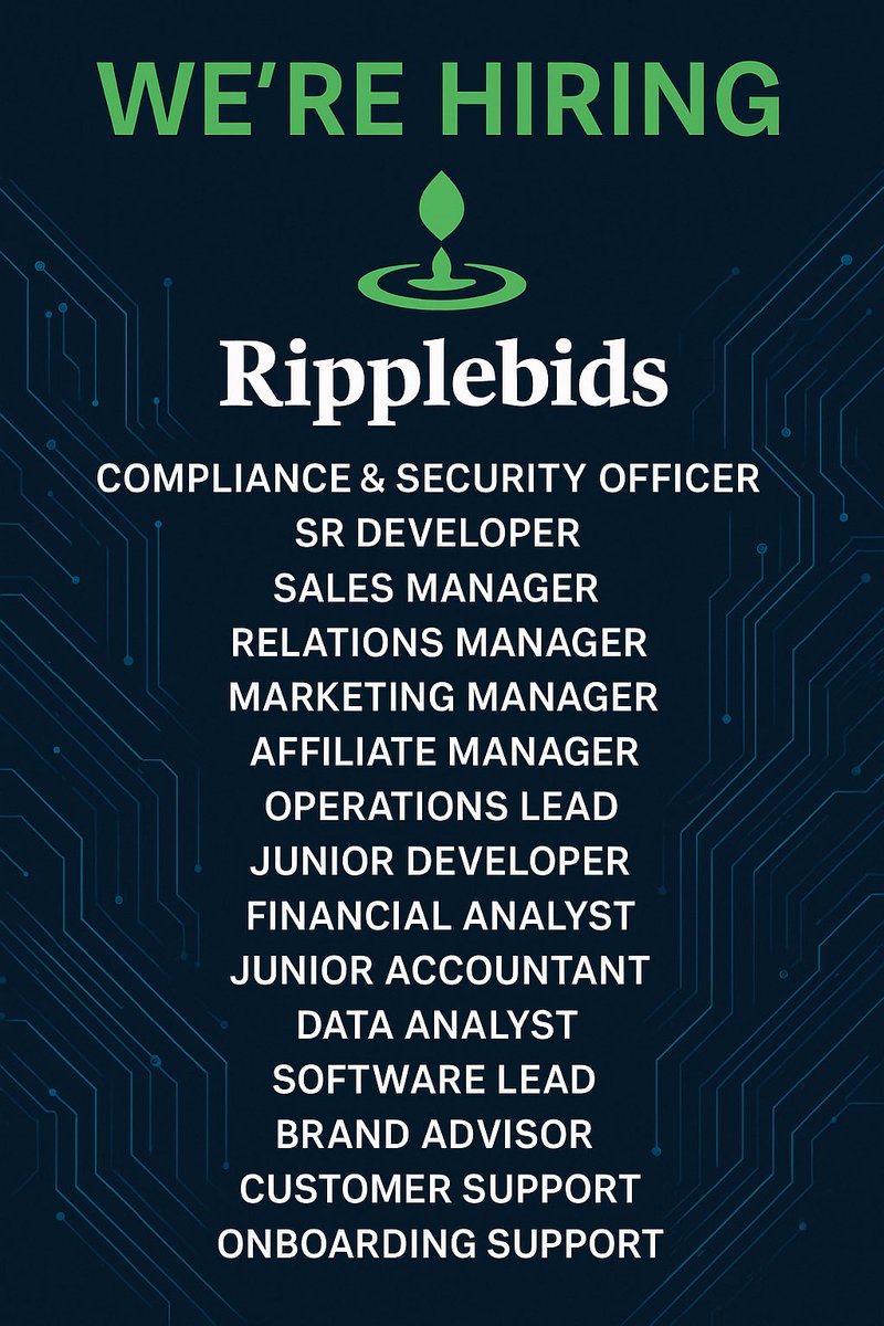 RippleBidsCFO's tweet image. What if Amazon & eBay had a baby with the XRPL?👀
That’s exactly what @RippleBids is!
The FUTURE of buying, selling, and trading is coming 8/2025😎🔥
Visit RippleBids.com for more info or join our discord below!