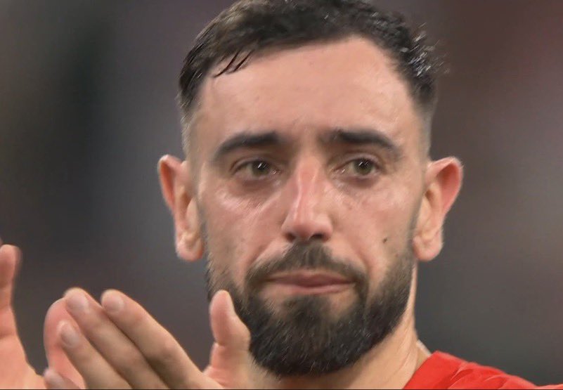🚨📸 | Bruno Fernandes is emotional at FT. He has reached another final! ❤️