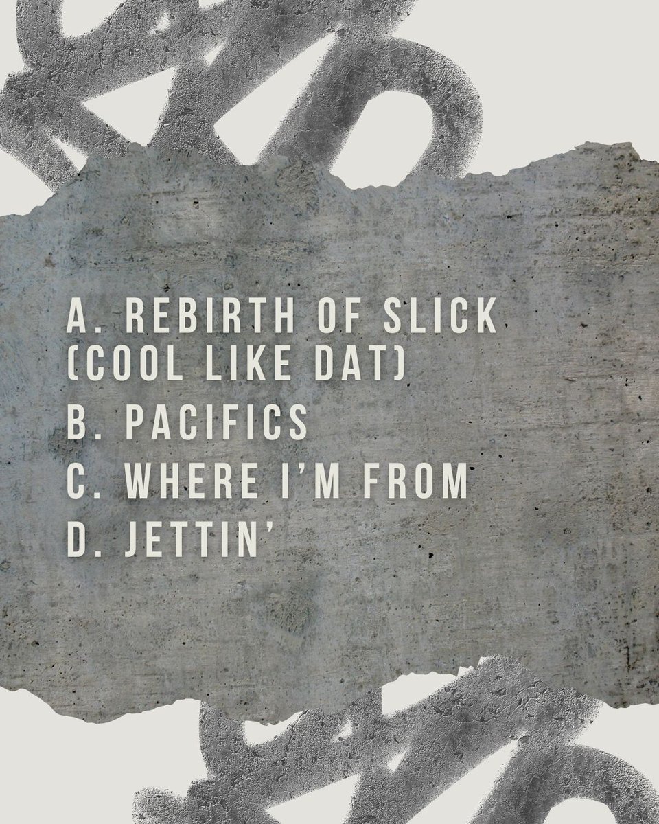 The Espee (@theespeesa) on Twitter photo 🎙️ It’s a Digable dilemma:
Which track are you vibing to before the show?
A. Rebirth Of Slick (Cool Like That
B. Pacifics
C. Where I’m From
D. Jettin'
Vote in the comments below ⬇️
#DigablePlanets #Poll #JazzHopVibes #TheEspee <a href="/digableplanets/">Digable Planets</a> 🎙️ It’s a Digable dilemma:
Which track are you vibing to before the show?
A. Rebirth Of Slick (Cool Like That
B. Pacifics
C. Where I’m From
D. Jettin'
Vote in the comments below ⬇️
#DigablePlanets #Poll #JazzHopVibes #TheEspee <a href="/digableplanets/">Digable Planets</a>