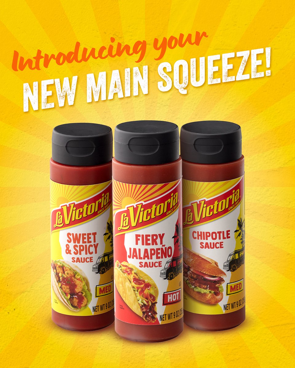 Easy peasy, chili squeezy!🌶️

A new main squeeze has rolled into town, just in time for the next backyard party!

Our brand new squeeze bottle sauces are now available in 3 exciting flavors!

Which one is going to be your new main squeeze?