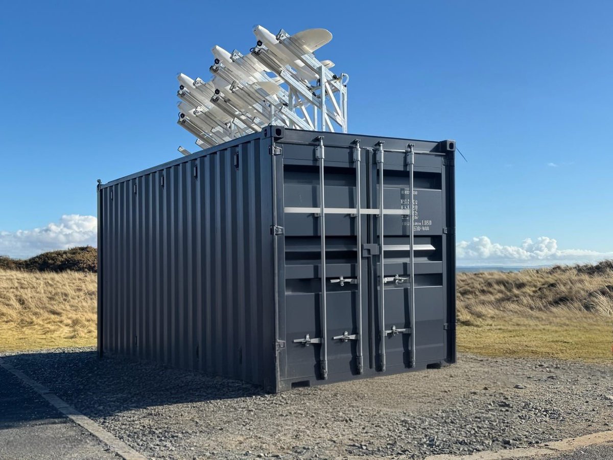 In late 2023 Royal Navy had awarded contracts to Blue Bear and Intrepid Minds for a NAVYPODS container to store and launch strike drones. 
Intrepid Minds has just now unveiled PHOENIX: "UK built, proof of concept designed to strike at medium range with fixed and rotary wing UAS"