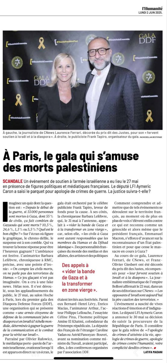 CaronAymericoff's tweet photo. Le gala de la honte. https://t.co/2ZhJBkOUOz