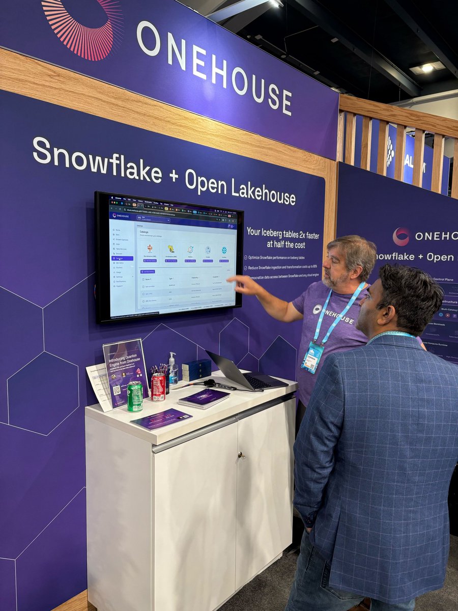 Curious what openness and interoperability look like? Check out the Universal #DataLakehouse for yourself at #SnowflakeSummit booth 1415.