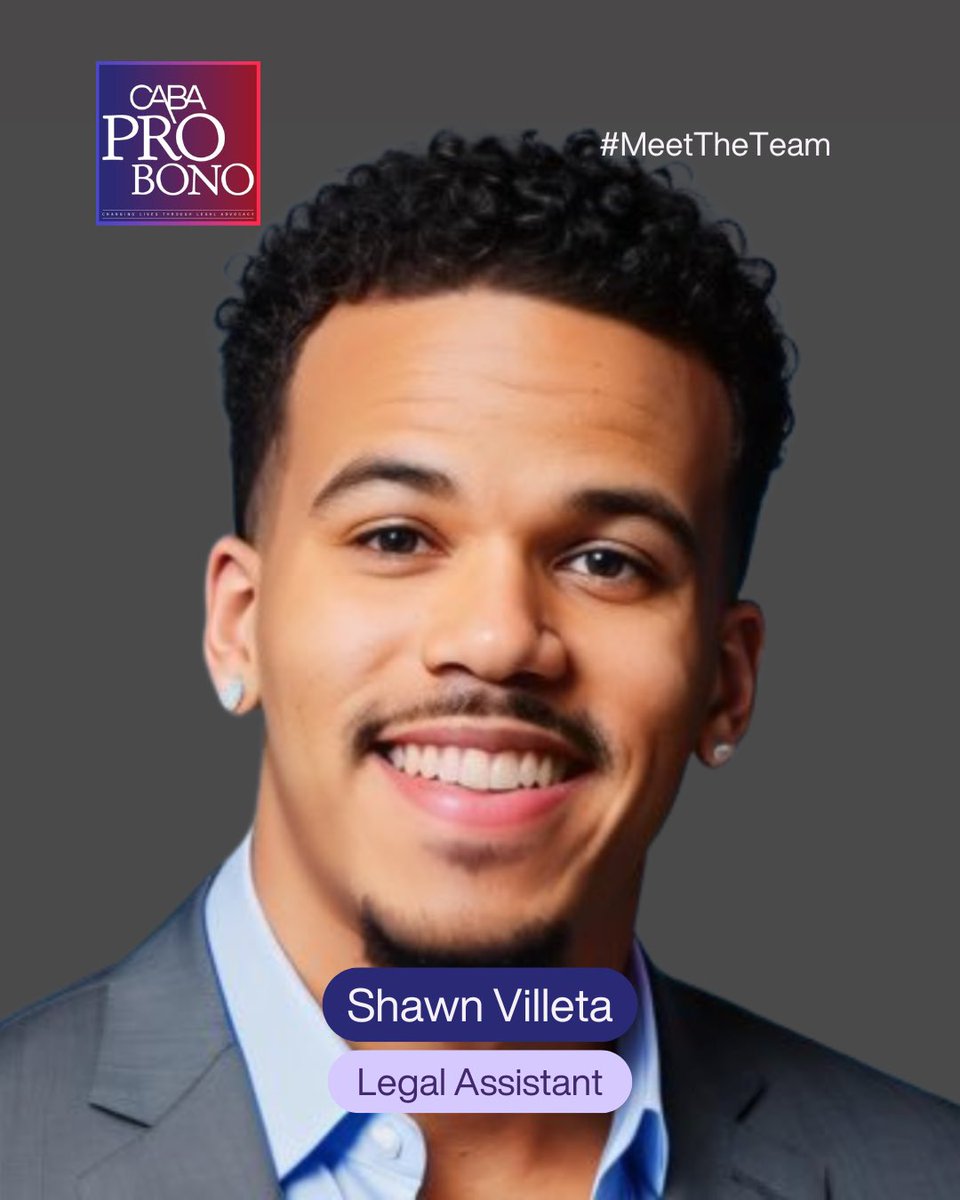 #MeetTheTeam at CABA Pro Bono! Today we’re shining a spotlight on our dedicated Legal Assistants, a vital part of our team who support our attorneys and clients. Learn about the programs they help power at cabaprobono.com/staff and see how they’re moving our mission forward.