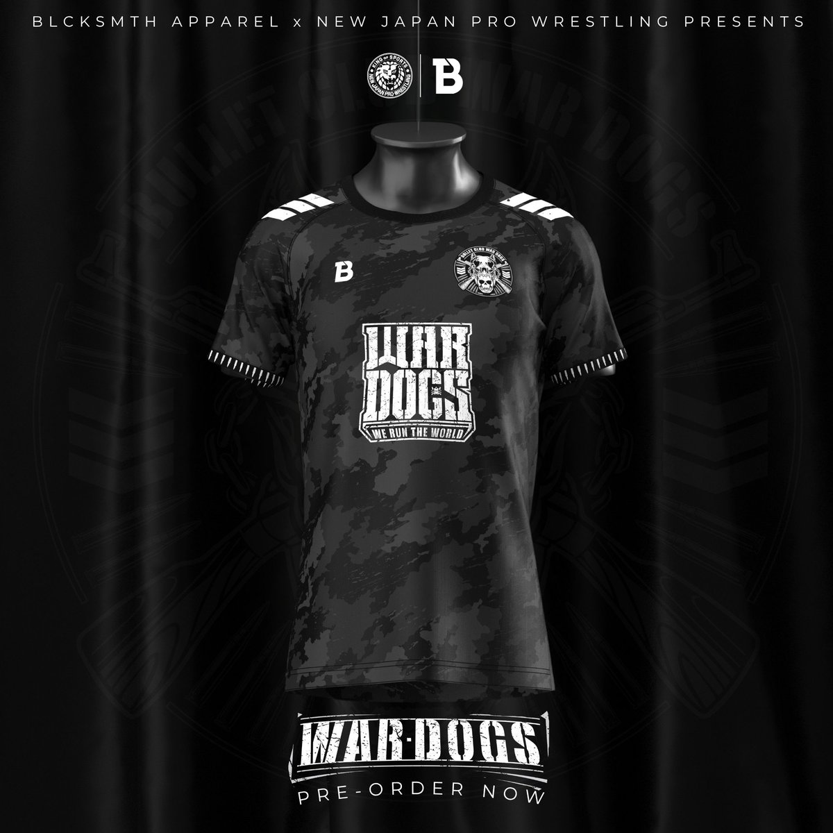 BLCKSMTH (@blcksmthapparel) on Twitter photo The <a href="/njpwglobal/">NJPW Global</a> Bullet Club War Dogs Football Jersey is now available for pre-order! 🤘
Inspired by the attires of the NJPW stable that Run The World & featuring iconic Bullet Club chevrons & stitched bullet pattern on the cuff. 🔥
PRE-ORDER: blcksmth.co.uk/products/njpw-… The <a href="/njpwglobal/">NJPW Global</a> Bullet Club War Dogs Football Jersey is now available for pre-order! 🤘
Inspired by the attires of the NJPW stable that Run The World & featuring iconic Bullet Club chevrons & stitched bullet pattern on the cuff. 🔥
PRE-ORDER: blcksmth.co.uk/products/njpw-…