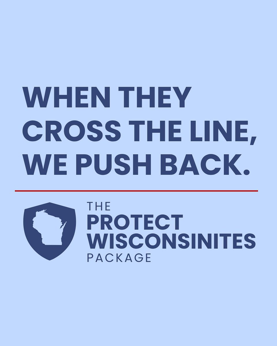 Wisconsin Democrats are fighting back against Trump.
 
The Protect Wisconsinites Package ensures that we are able to protect the rights of Wisconsinites and stand against tyranny.