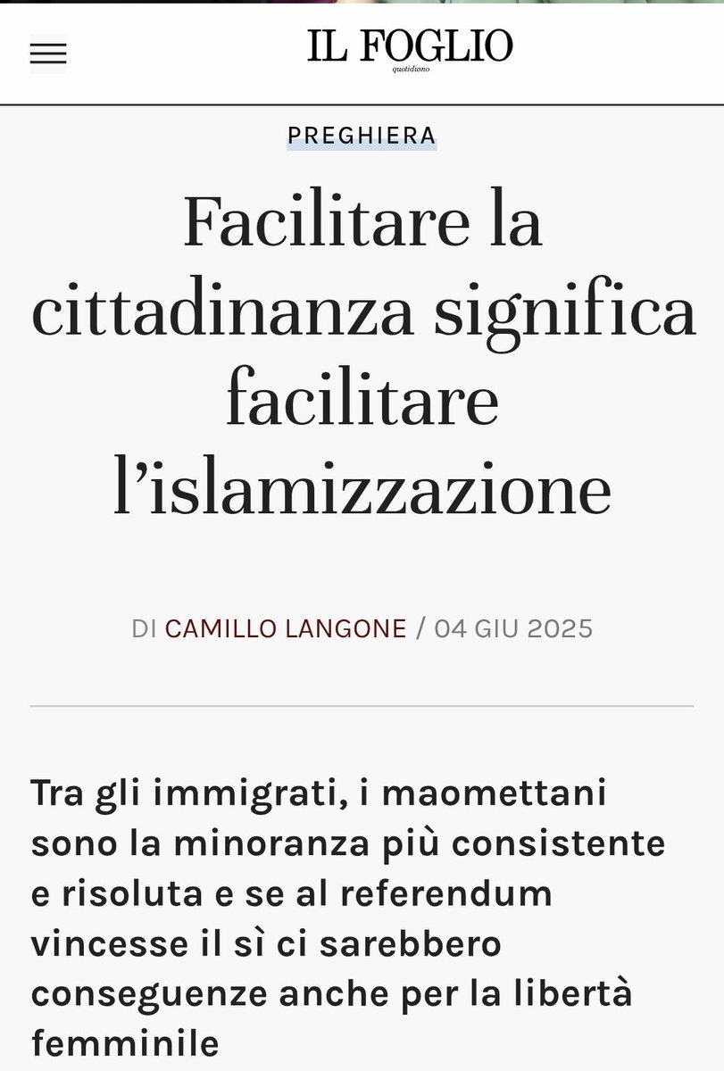Il Foglio è una montagna di falsità disgustose che originano (e alimentano) la più becera ignoranza razzista e suprematista

Mi fanno pena, oltre che ribrezzo
