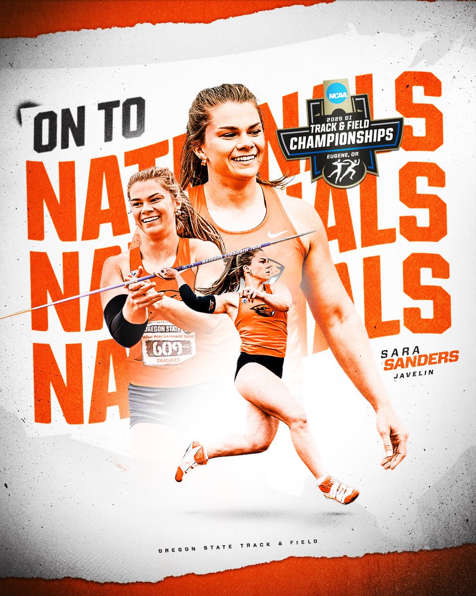 BeaverTFXC's tweet image. See ya, Sanders 👋
Sara is headed to Eugene to compete at the NCAA Championships next Thursday! #GoBeavs