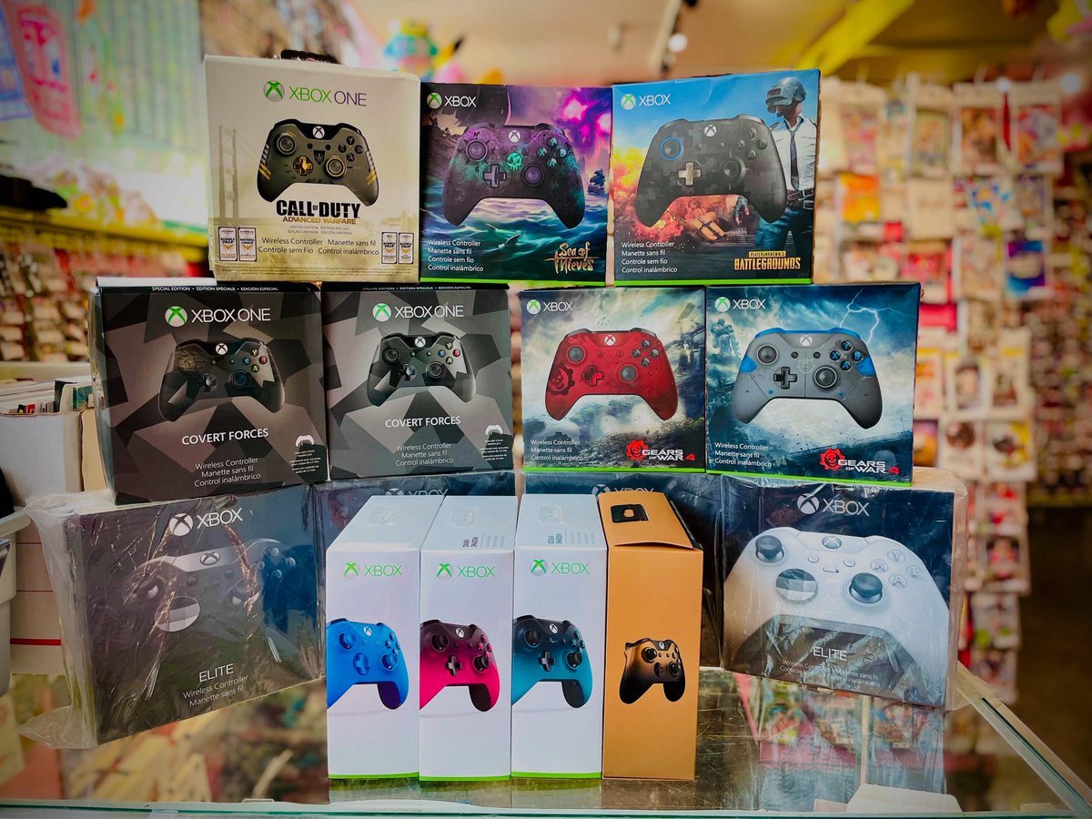 A trove of sealed Xbox One controllers just washed up on the shores of the International District location, including the legendary Sea of Thieves design. Which one of these swashes your buckles the most?