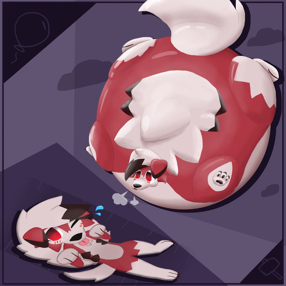 there's not enough flat and ballooned up lycanrocs sooo i made some