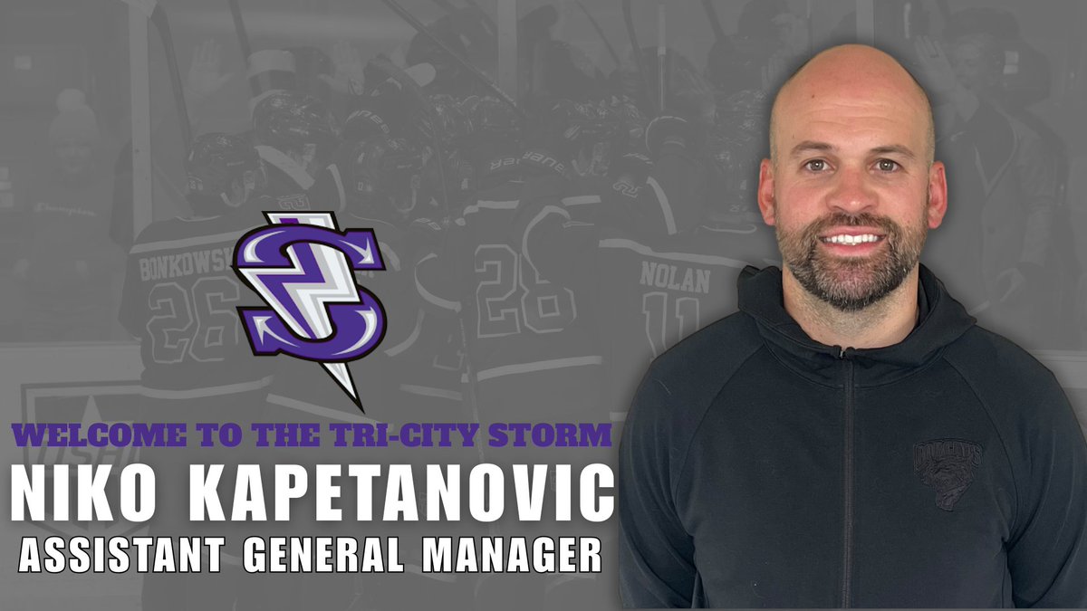Join us in welcoming Niko Kapetanovic as the new Assistant General Manager of the Tri-City Storm!
