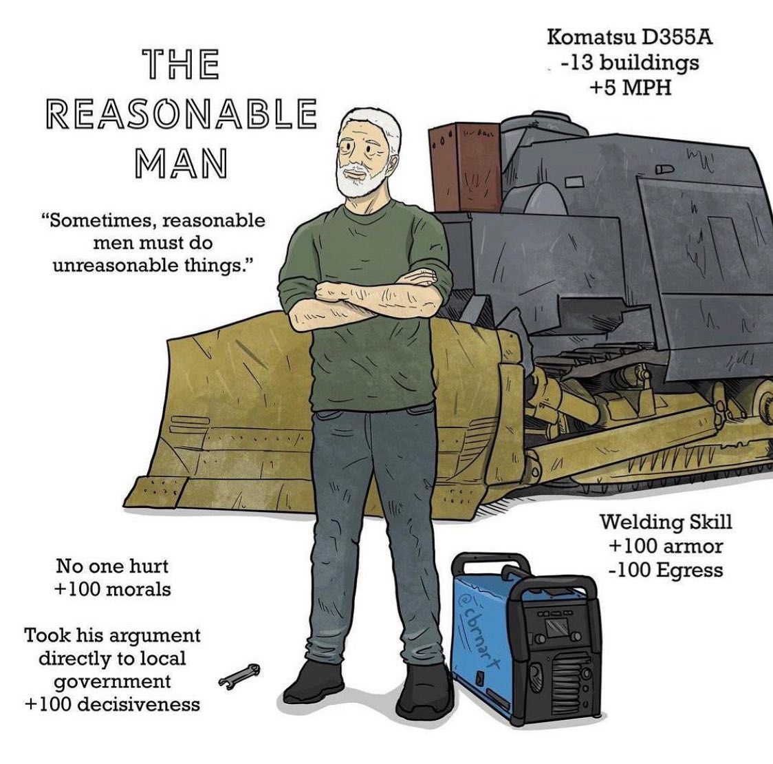 In honor of the man, the legend, Marvin Heemeyer, here's some dank K!lldozer memes I've accumulated over the years. 

I hope you like them! Drop your own favorite memes below. 😎

Enjoy! 🔥(Grok helped with this poem 😂)🔥

The Ballad of Marvin Heemeyer, 
The Reasonable Man